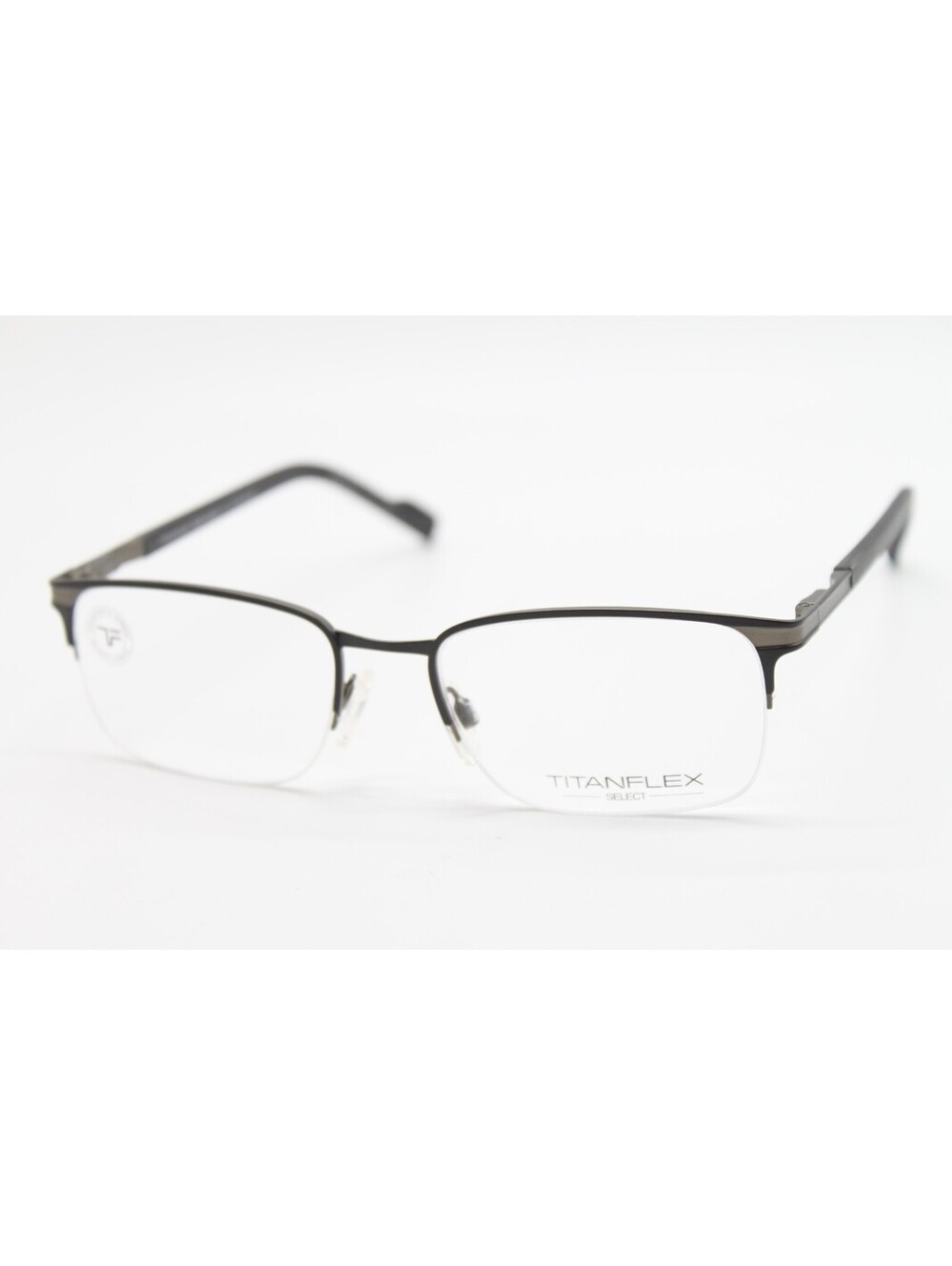 NEW TITANFLEX 827062 10/BLK BLACK AUTHENTIC EYEGLASSES 52-18